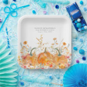 Geburtstagsparty Pumpkin Wildblume Custom Pappteller (Party)