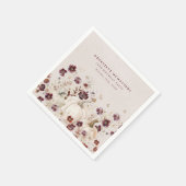 Geburtstagsparty Pumpkin Wildblume Custom Serviette (Ecke)