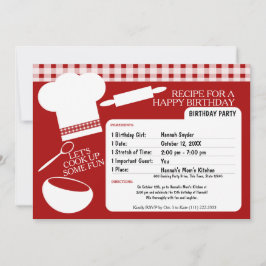 Geburtstagsparty-Rezept kochen Einladung