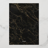 Geburtstagsparty Rose Gold Foil Einladung (Rückseite)