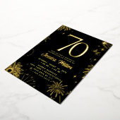 Geburtstagsparty Rose Gold Foil Einladung (Gedreht)