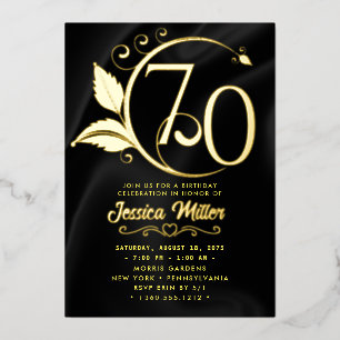 Geburtstagsparty Rose Gold Foil Einladung