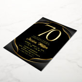 Geburtstagsparty Rose Gold Foil Einladung (Gedreht)