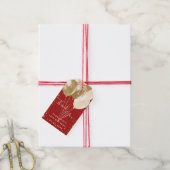 Geburtstagsparty Rot Gold Ballons danke Geschenkanhänger (Mit Garn)