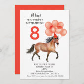 Geburtstagsparty // Rotes Alter Download // Einladung (Vorne/Hinten)