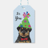 Geburtstagsparty Rottweiler Gift Tags Geschenkanhänger (Vorderseite)