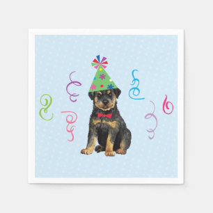 Geburtstagsparty Rottweiler Napkins Serviette