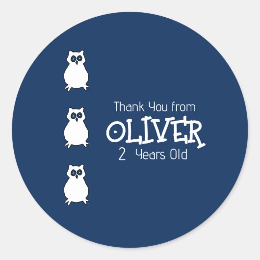 Geburtstagsparty Runder Aufkleber (Vorderseite)