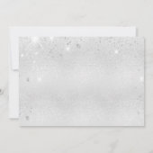 Geburtstagsparty Save the Date auf Silberblüte (Rückseite)