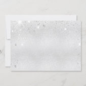 Geburtstagsparty Save the Date auf Silberblüte (Rückseite)