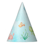 Geburtstagsparty Seefarbe Partyhütchen (Links)