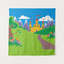 Geburtstagsparty Selfie Foto Princess Knight Wandteppich