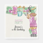 Geburtstagsparty Serviette (Vorderseite)