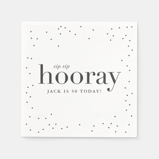 Geburtstagsparty Serviette (Vorderseite)