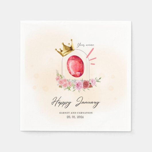 Geburtstagsparty Serviette (Vorderseite)