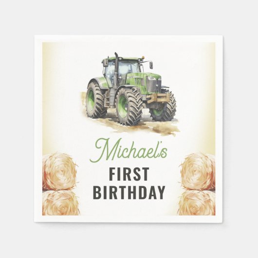 Geburtstagsparty Serviette (Vorderseite)