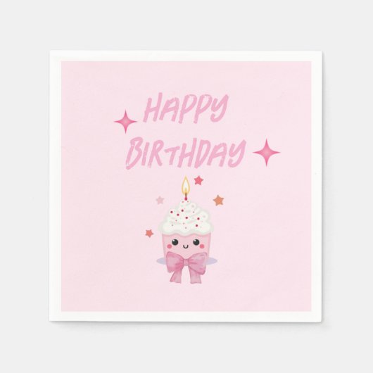 Geburtstagsparty Serviette (Vorderseite)