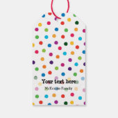 Geburtstagsparty Set Geschenkanhänger (Rückseite)