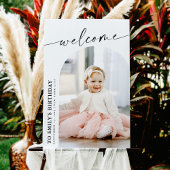 Geburtstagsparty Signatur Foto Begrüßungszeichen Poster