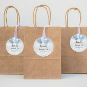 Geburtstagsparty Silberblauer Glitzer Ballons Runder Aufkleber