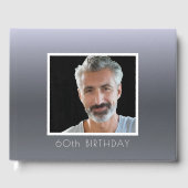 Geburtstagsparty Silberfuchs Foto Männer Gästebuch (Vorderseite)