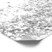 Geburtstagsparty Silberwillkommen Poster (Ecke)