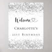 Geburtstagsparty Silberwillkommen Poster (Vorne)