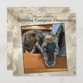 Geburtstagsparty Sleepover Benutzerdefinierte Foto Einladung (Vorne/Hinten)