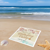 Geburtstagsparty Summer Beach Starfish Muscheln Serviette