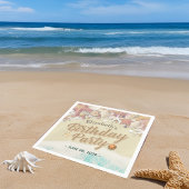 Geburtstagsparty Summer Beach Starfish Muscheln Serviette