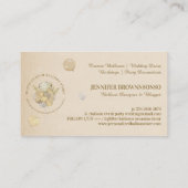 Geburtstagsparty Supplies Balloon Gold Beige Visitenkarte (Rückseite)