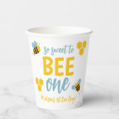 Geburtstagsparty "Sweet to Bee One" Pappbecher (Vorderseite)