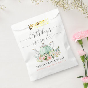 Geburtstagsparty Tee Party Geburtstage sind süß Geschenktütchen