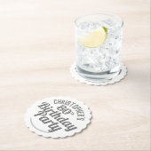 Geburtstagsparty trinkt Matten. 80. Geburtstag Untersetzer (Vor Ort)