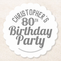 Geburtstagsparty trinkt Matten. 80. Geburtstag