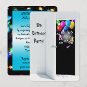 Geburtstagsparty-Überraschung Einladung (Vorne/Hinten)