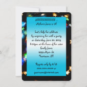 Geburtstagsparty-Überraschung Einladung (Rückseite)