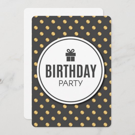 Geburtstagsparty-Urlaubskarte Feiertagskarte (Vorne/Hinten)