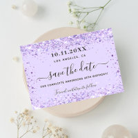 Geburtstagsparty Violett Glitzer
