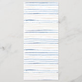 Geburtstagsparty Vollständig bearbeitbares Flachme Menükarte (Rückseite)