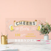 Geburtstagsparty von 100 Jahren Acrylschild (Hochzeit)