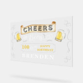 Geburtstagsparty von 100 Jahren Acrylschild (Winkel)