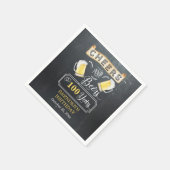 Geburtstagsparty von 100 Jahren Serviette (Ecke)