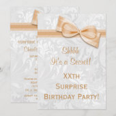 Geburtstagsparty von Damask und Bow Einladung (Vorne/Hinten)