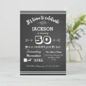 Geburtstagsparty von Erwachsenen 50., 60., 40. Einladung (Stehend Vorderseite)