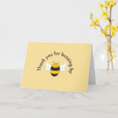 Geburtstagsparty von Hummeln Danke Karte (Gelbe Blume)