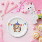 Geburtstagsparty von niedlichen Igeln Pappteller (Party)