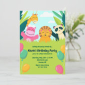 Geburtstagsparty von Party Einladung (Stehend Vorderseite)