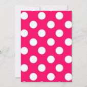 Geburtstagsparty von Polka dot Einladung (Rückseite)