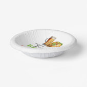 Geburtstagsparty von Tacos und Brauereiglas Pappteller (Gewinkelt)